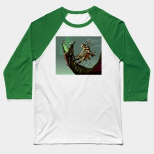 Elf Dragon Baseball T-Shirt